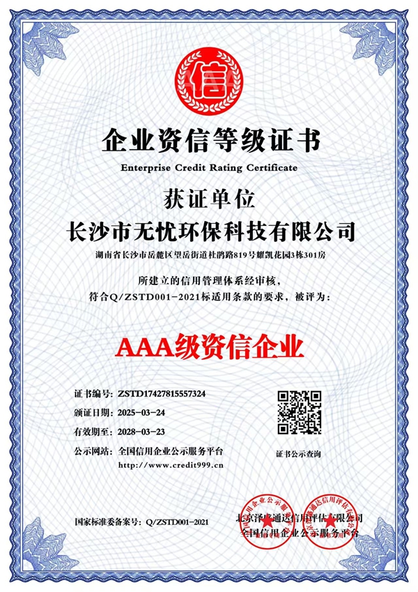 企業(yè)資信等級證書
